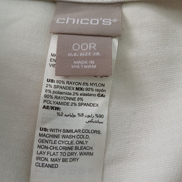 Chico's Beige Textured Pants - Picture 6 of 7